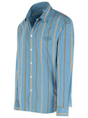 Maison Kitsuné „zrelaksowana” jasnoniebieska bawełniana koszula