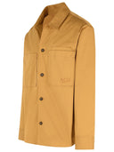 MAISON KITSUNÉ 'Over' BEIGE COTON SHIRT