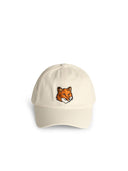 Maison Kitsuné White Cotton Cap