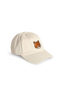 Maison Kitsuné White Cotton Cap