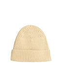 Maison Kitsuné 'Bold Fox' Ivory Wool Beanie