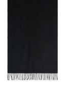 Maison Kitsuné „Bold Fox” Black Virgin Wool Scarf