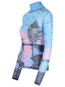 Maison Kitsuné 'Landscape' Polyamide Coundleneck Pull