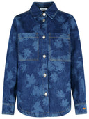 Maison Kitsuné 블루 데님 셔츠