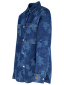 Maison Kitsuné 블루 데님 셔츠