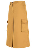 Maison Kitsuné 'utilidad' falda de algodón beige