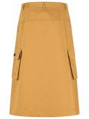 Maison Kitsuné 'utilidad' falda de algodón beige