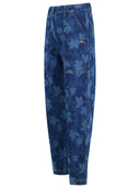 Jeans in denim blu di maison kitsuné "