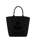 Isabel Marant 'Venky' Black Cotton Shopping Bag