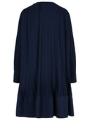 Lanvin 'Plissè' Navy Polyester Robe