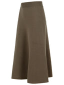 Lanvin Beige羊毛混合裙子
