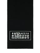 Mm6 Maison Margiela Black Virgin Wool Blend Scarf