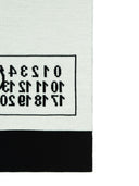 Mm6 Maison Margiela Black Virgin Wool Blend Scarf