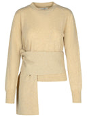 Mm6 Maison Margiela Beige Wool Blend Sweater