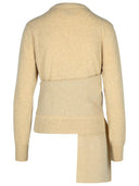 Mm6 Maison Margiela Beige Wool Blend Sweater