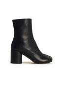 Mm6 Maison Margiela Black Lear Ankle Boots