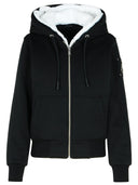 Moose Knuckles 'Classic Bunny' Black Cotton Blend Sweatshirt