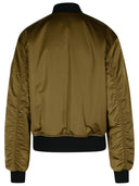 Moose Knuckles 'Jet' Green Polyester Bomber Jacket