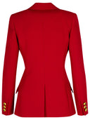 Moschino Burgund Polyester Blazer Blazer
