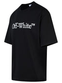 Off White 'Big Bookish' Black Cotton T -skjorte