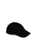Off White Black Cotton Cap