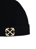 Off White 'Arrow' Black Wool Beanie