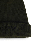 Off White 'Bookish' Green Wool Beanie