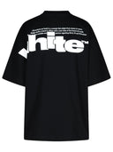 Off White Black Cotton T Shirt