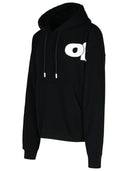 Off White Black Cotton Sweatshirt
