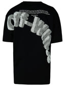 Off White Black Cotton T Shirt