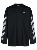 Off White 'Pixel' schwarzes Baumwoll -T -Shirt
