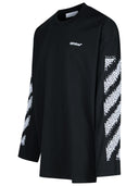 Off White 'Pixel' schwarzes Baumwoll -T -Shirt