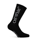 Off White "Bookish" calzini di cotone nero
