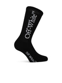 Off White "Bookish" calzini di cotone nero