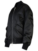 Off White 'Ny' Black Polyamide Bomber Jacket
