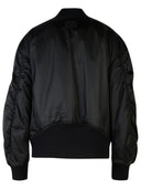 Off White 'Ny' Black Polyamide Bomber Jacket