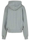 Off White 'Flower' Grey Cotton Sweatshirt