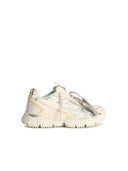 Off White 'Be Right' White Polyester Blend Sneakers