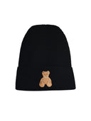 Palm Angels 'Bear In' Black Wool Beanie