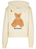 Sudadera de algodón de algodón de crema de Palm Angels 'Mini Bear'