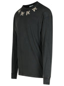 Palm Angels 'Stateme' Black Cotton Over T Shirt