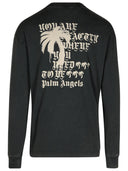 Palm Angels 'Stateme' Black Cotton Over T Shirt