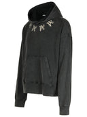 Palm Angels Black Cotton Sweatshirt
