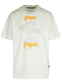 Palm Angels 'Angel Pency' White Cotton T Shirt