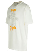 Palm Angels 'Angel Pency' White Cotton T Shirt