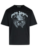 Palm Angels 'Statement' Black Cotton T Shirt