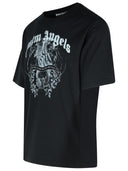 Palm Angels 'Statement' Black Cotton T Shirt