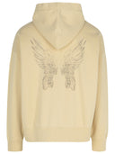 Palm Angels 'Portrait' Beige Cotton Sweatshirt