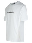 Palm Angels White Cotton T Shirt