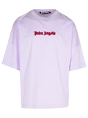 Palm Angels 'Neon' Lilac Cotton T Shirt
